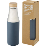 Hulan 540 ml copper vacuum insulated stainless steel bottle with bamboo lid 1