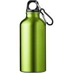Sticla de apa de 400 ml din aluminiu reciclat certificat RCS Oregon cu carabiniera 3