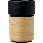 Fika 340 ml tumbler cu manson de bambus 3