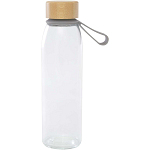 Porto 500 ml glass water bottle with silicone handle and bamboo lid 3