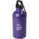 Oregon 400 ml RCS certified single wall stainless steel water bottle with carabiner 2