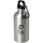 Oregon 400 ml RCS certified single wall stainless steel water bottle with carabiner 2