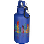 Oregon 400 ml solid colour RCS recycled plastic water bottle with carabiner 2