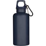 Oregon 400 ml solid colour RCS recycled plastic water bottle with carabiner 3