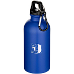 Oregon 400 ml matte RCS recycled single wall stainless steel water bottle with carabiner 2