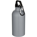 Oregon 400 ml matte RCS recycled single wall stainless steel water bottle with carabiner 1