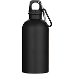 Oregon 400 ml matte RCS recycled single wall stainless steel water bottle with carabiner 3
