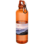 Oregon 750 ml RCS recycled plastic water bottle with carabiner 2