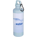 Oregon 750 ml solid colour RCS recycled plastic water bottle with carabiner 2