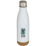 Cove 500 ml double wall vacuum insulated stainless steel water bottle with cork details 2