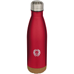 Cove 500 ml double wall vacuum insulated stainless steel water bottle with cork details 2