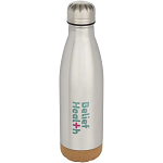 Cove 500 ml double wall vacuum insulated stainless steel water bottle with cork details 2