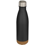 Cove 500 ml double wall vacuum insulated stainless steel water bottle with cork details 1