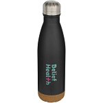 Cove 500 ml double wall vacuum insulated stainless steel water bottle with cork details 2