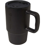 Carter 450 ml ceramic mug with plastic lid 2