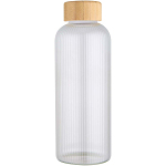 Mirage 650 ml single-walled borosilicate glass bottle with bamboo lid 3