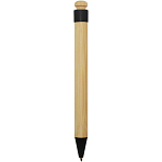 Rattan bamboo and recycled plastic ballpoint pen (black ink) 4