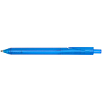 Niove recycled plastic soft cover notebook and ballpoint pen set (blue ink) 3