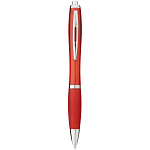 Nash ballpoint pen with coloured barrel and grip 1