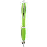 Nash ballpoint pen with coloured barrel and grip 1
