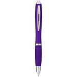 Nash ballpoint pen with coloured barrel and grip 1