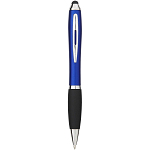 Nash coloured stylus ballpoint pen with black grip (blue ink) 1