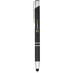 Moneta anodized aluminium click stylus ballpoint pen (blue ink) 2