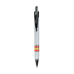 Plastic snap pen with three-colour grip (italian, french or spanish flag), jumbo refill 1