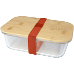 Roby 1000 ml glass lunch box with bamboo lid 2