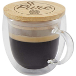 Lenora 250 ml glass cup with bamboo lid 2