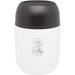 Supo 480 ml double-walled recycled stainless steel lunch pot with foldable spoon 2