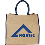 Harry coloured edge jute tote bag 25L 2