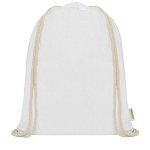Orissa 100 g/m² organic cotton drawstring bag 5L 2