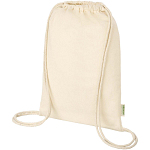 Orissa 100 g/m² organic cotton drawstring bag 5L 1