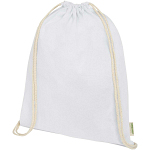 Orissa 140 g/m² organic cotton drawstring bag 5L 1