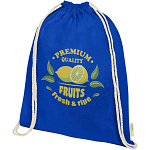 Orissa 140 g/m² organic cotton drawstring bag 5L 2