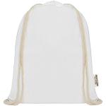 Oregon 140 g/m² GRS recycled cotton drawstring bag 2