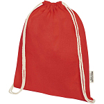 Oregon 140 g/m² GRS recycled cotton drawstring bag 1