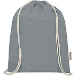 Oregon 140 g/m² GRS recycled cotton drawstring bag 2