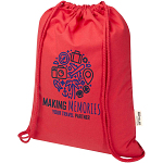 Oregon Blend 140 g/m² GRS recycled drawstring bag 5L 2