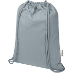Oregon Blend 140 g/m² GRS recycled drawstring bag 5L 1
