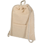 Bear GRS recycled sherpa drawstring backpack 9L 1
