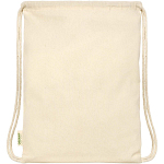 Odisha 100 g/m² OCS organic drawstring bag 5L 4