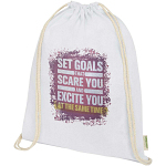 Odisha 140 g/m² OCS organic drawstring bag 5L 2