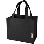 Odessa 220 g/m² GRS recycled cotton mini gusset tote bag 9L 1