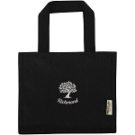 Odessa 220 g/m² GRS recycled cotton mini gusset tote bag 9L 2