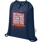 Peru Blend 180 g/m² GRS recycled drawstring bag 5L 3