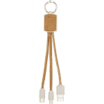 Bates wheat straw and cork 3-in-1 charging cable 4
