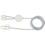 Alasia 5-in-1 cablu de sincronizare a datelor si incarcare rapida de 27W din aluminiu si plastic reciclat, lungime 150 cm 4