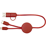 Citala 5-in-1 recycled plastic 30 cm data sync and 27W fast charge cable 4